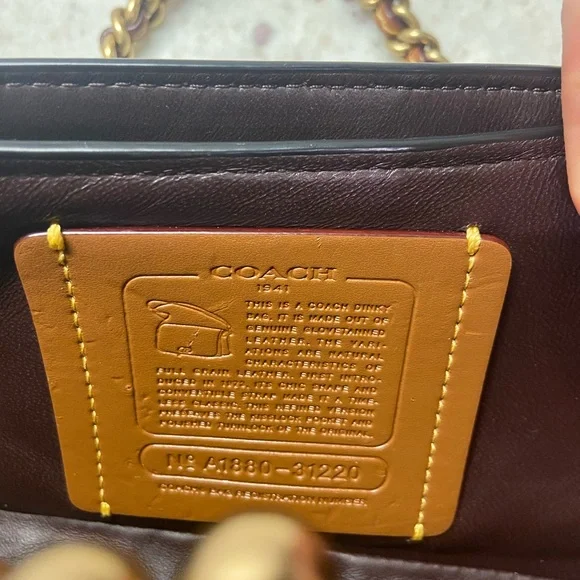 Rare Coach Black Butterfly Appliqué Dinky - Picture 4 of 9